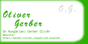 oliver gerber business card